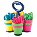 Westcott® KleenEarth® Antimicrobial Scissor Caddy with 24 5" Scissors - Pointed
